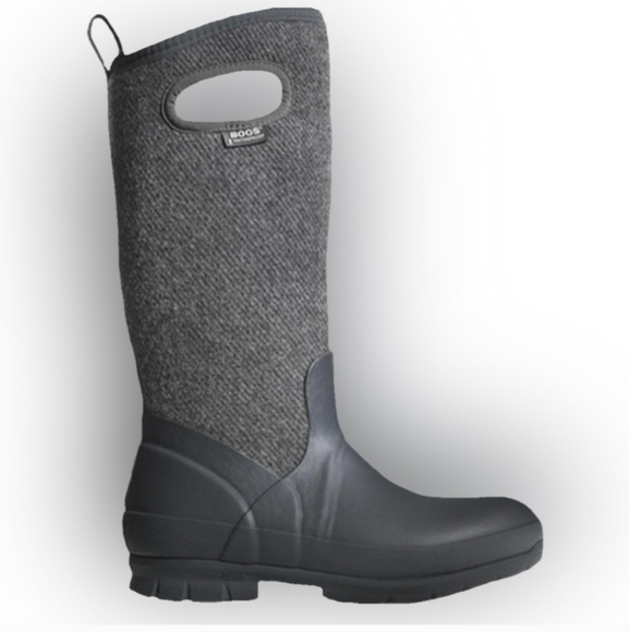 Bogs Crandall Wool Boots Dark Gray Size 6 EUC - Picture 1 of 9